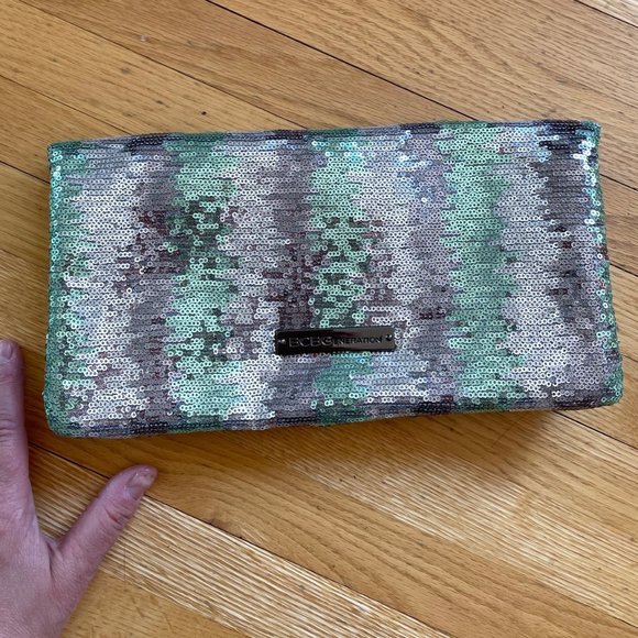 Metallic Sequins BCBG Clutch Bag - Picture 1 of 5